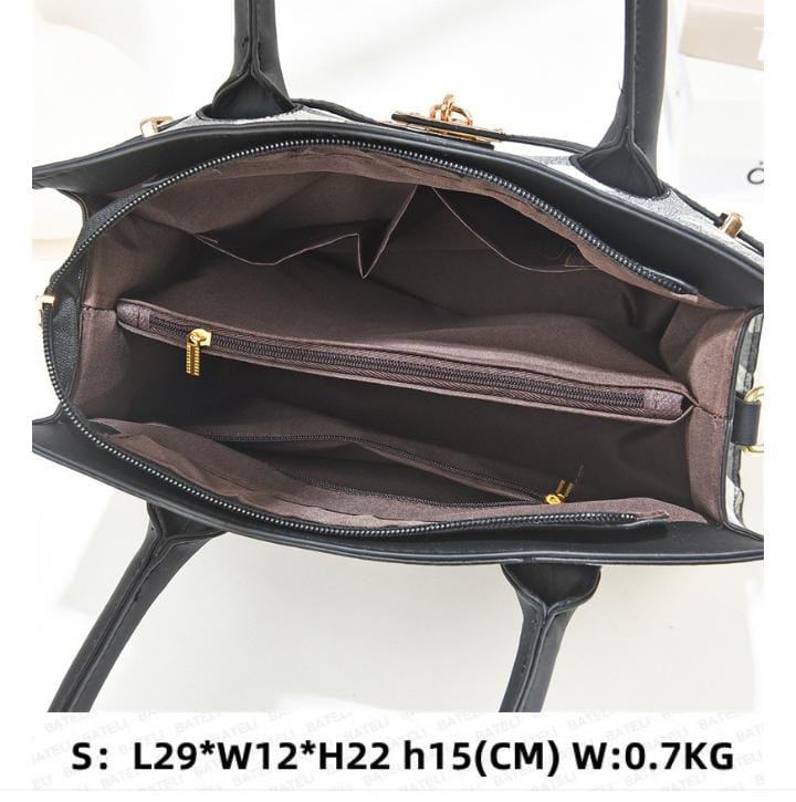 Green Handle Floral Tote