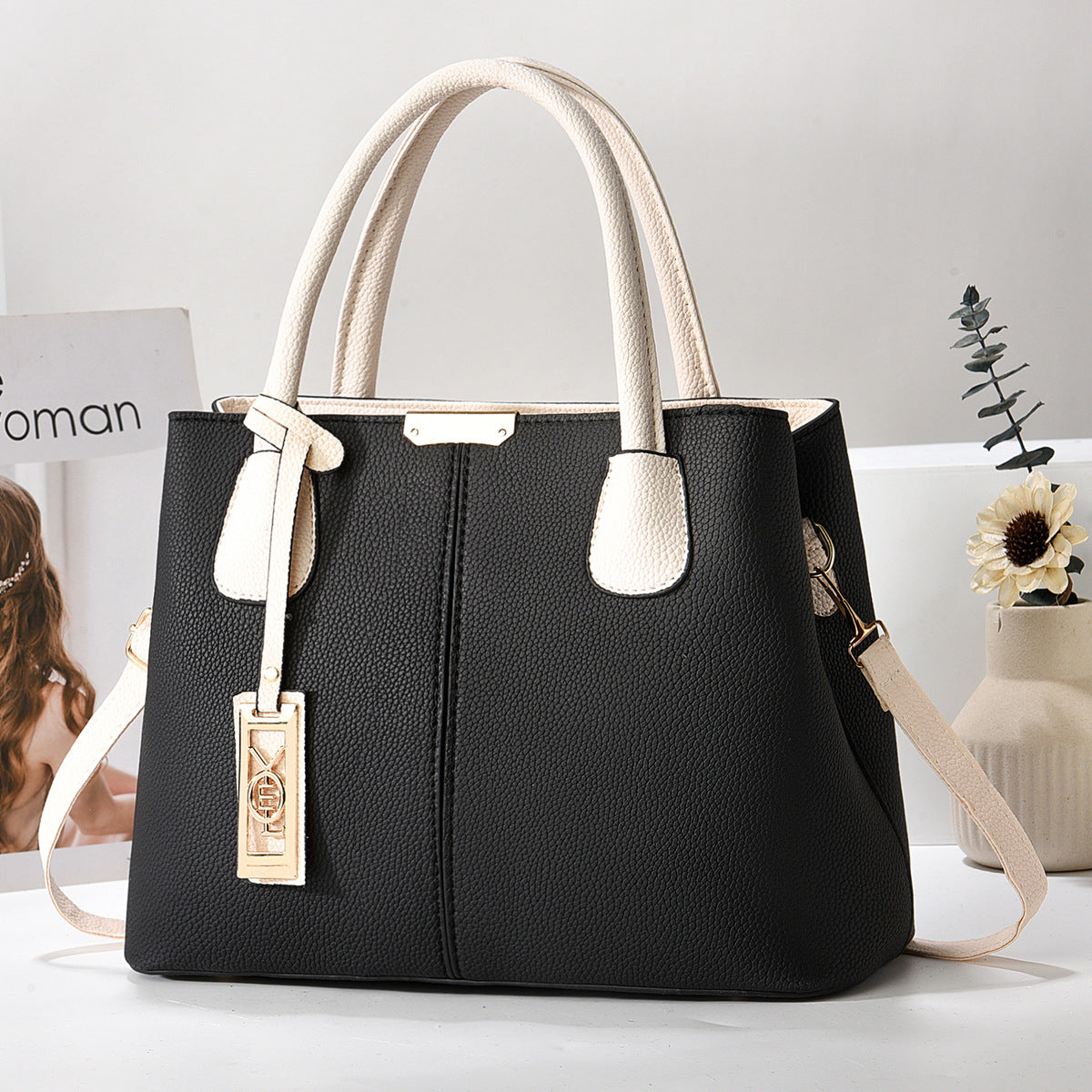 White Elegant Tote
